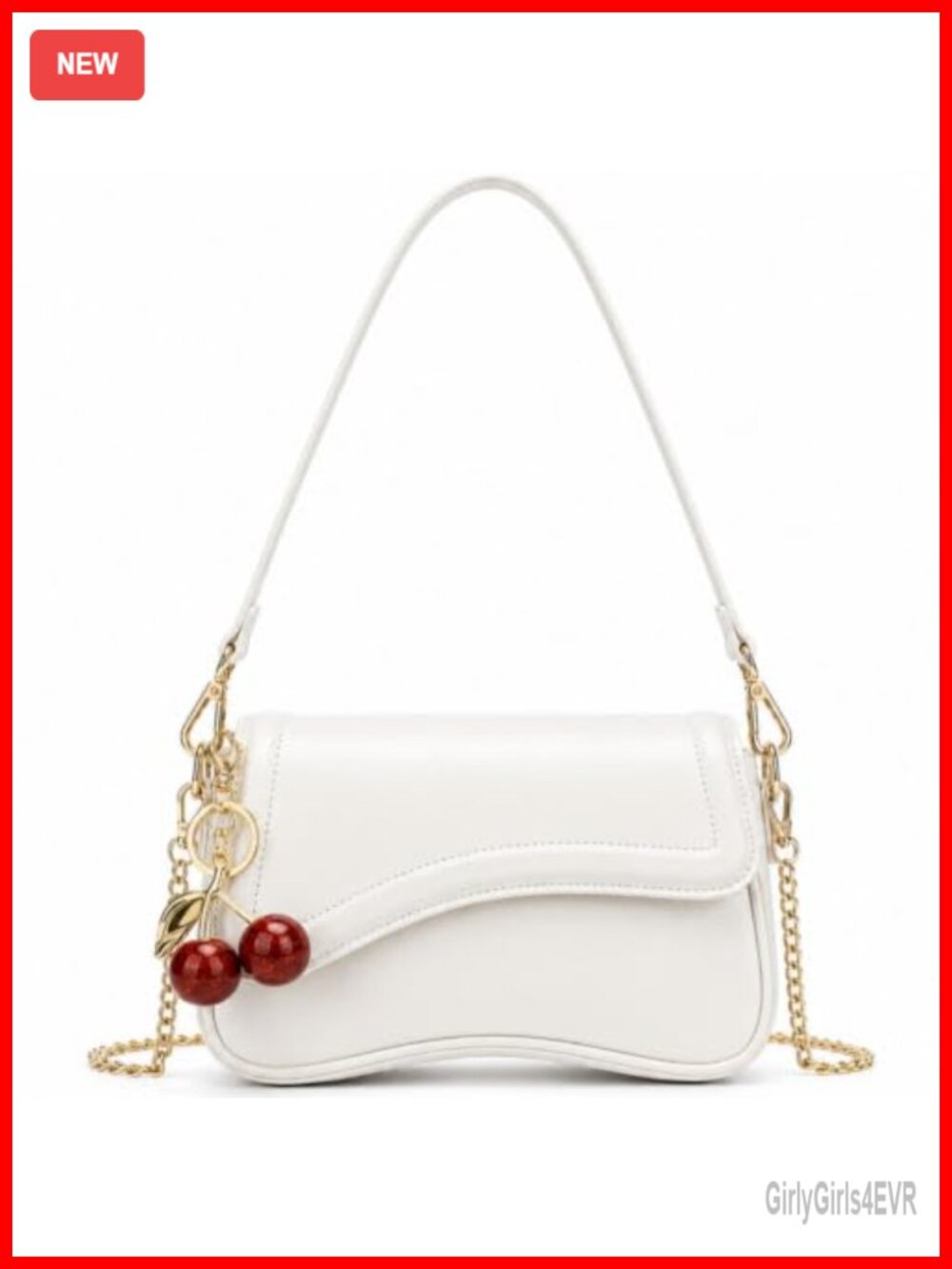 PU Leather Shoulder Bag Y2K Crossbody Purse Adjustable Strap Underarm Handbag